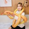 Peluche Serpents Simulés 46"-118" / 110cm-300cm Peluche Boa Cobra Géant Long Serpent en Peluche