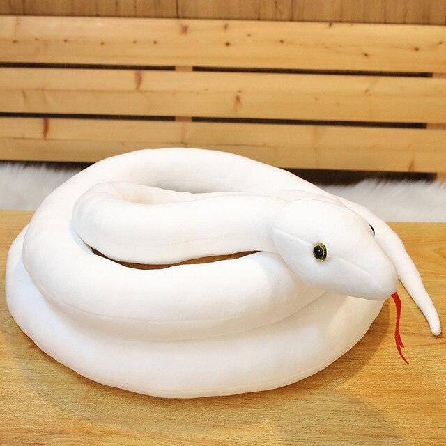 Peluche Serpents Simulés 46"-118" / 110cm-300cm Peluche Boa Cobra Géant Long Serpent en Peluche – Image 4