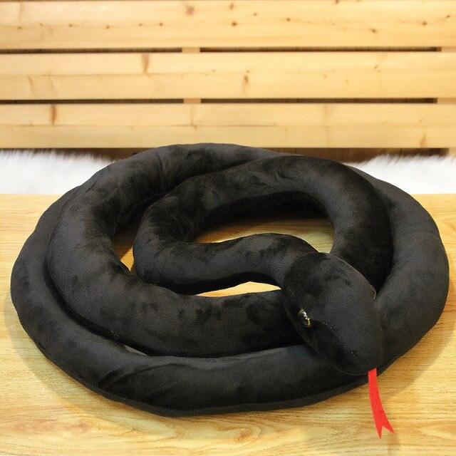 Peluche Serpents Simulés 46"-118" / 110cm-300cm Peluche Boa Cobra Géant Long Serpent en Peluche – Image 2