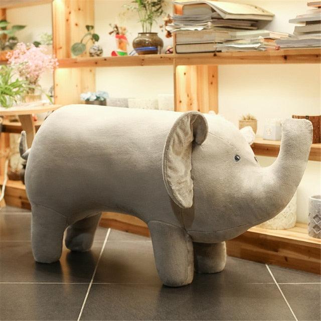 Jouet peluche de simulation d'éléphant géant de 51'' en peluche réaliste – Image 2
