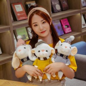 Animaux créatifs de 10" en peluche, souris, lapin et mouton