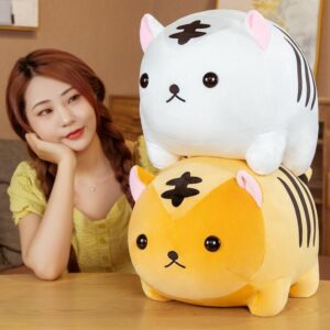 Oreiller en peluche tigre joufflu