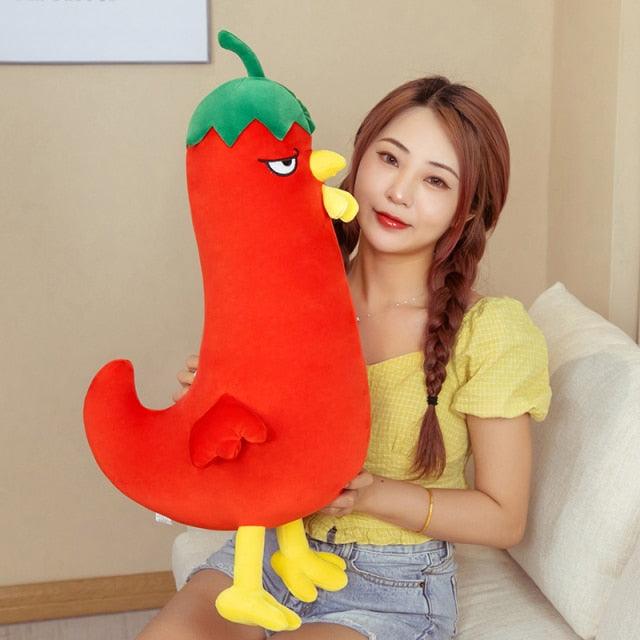 Oreiller en peluche créatif en forme de poulet – Image 3
