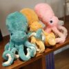 Jouets en peluche créatifs et réalistes en forme de pieuvre pour les enfants