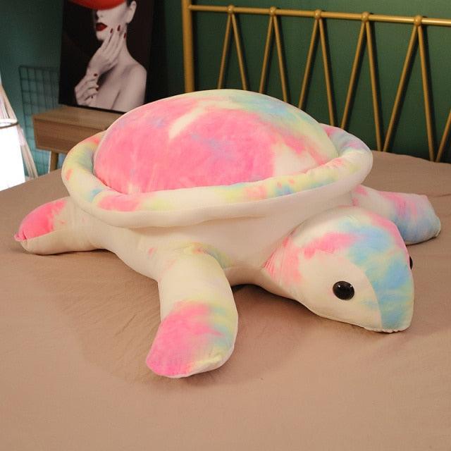 Peluche tortue de mer géante colorée de 32 pouces – Image 3