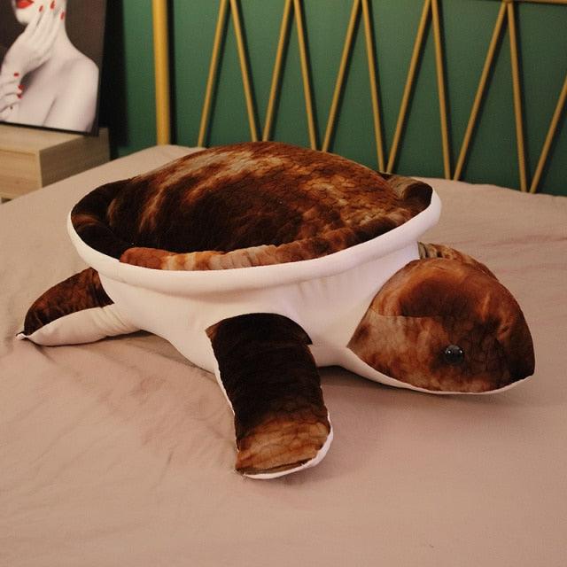 Peluche tortue de mer géante colorée de 32 pouces – Image 4