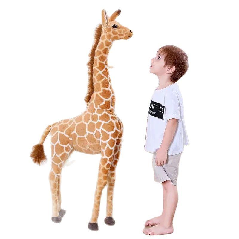 Poupée en peluche Girafe Géante Réaliste