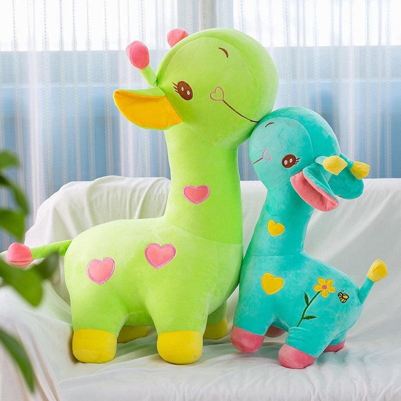 Peluches Girafe colorées