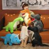 Oreiller en forme de dinosaure