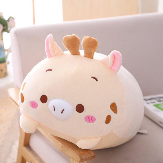 Oreiller créatif en forme de dessin animé pour animaux en peluche – Image 15