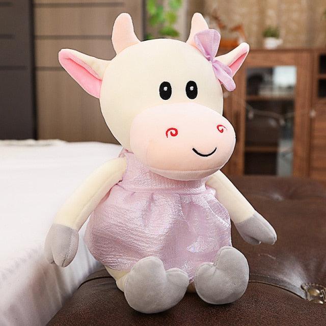 Animal en peluche vache avec jupe – Image 2