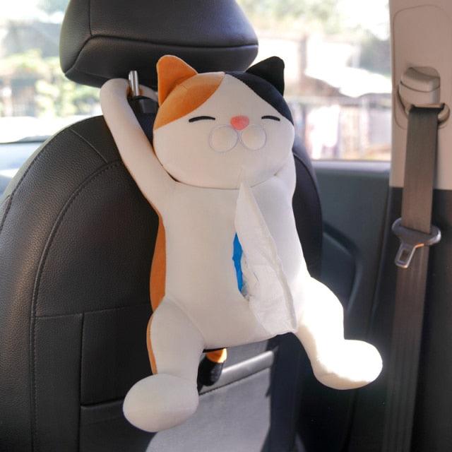 Distributeur de serviettes de voiture suspendu avec animal en peluche – Image 5