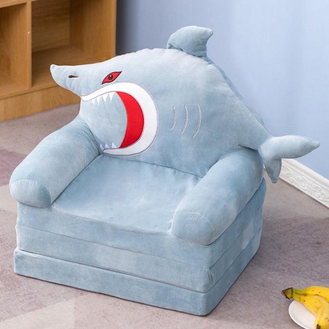 Chaises canapés avec animaux en peluche pour enfants – Image 3