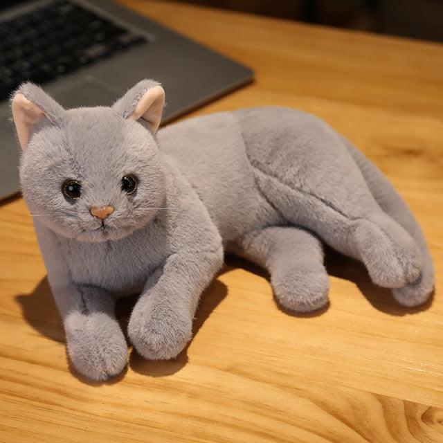 Animaux en peluche en forme de chat couché – Image 4