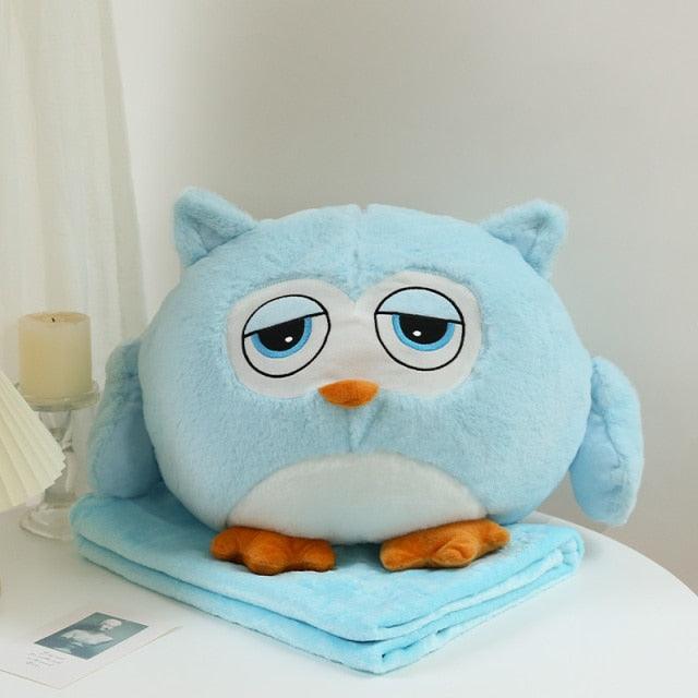 Oreiller Hibou Animal Rembourré Avec Couverture – Image 2