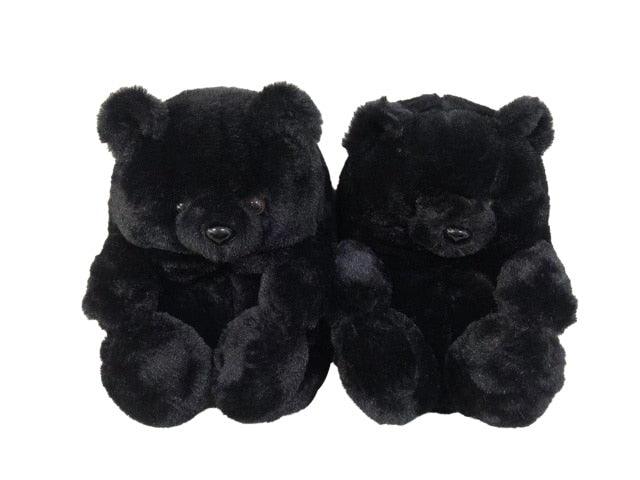 Chaussons en peluche ourson