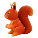 Peluches écureuil super mignon