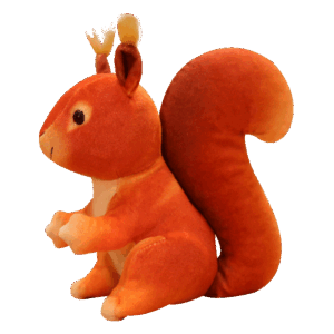 Peluches écureuil super mignon