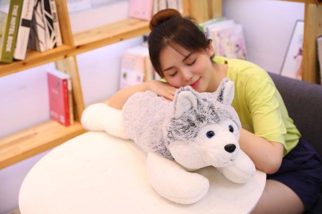 Oreiller en peluche Husky Sibérien – Image 2