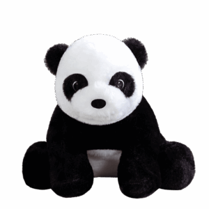 Grand Panda Kawaii assis en peluche