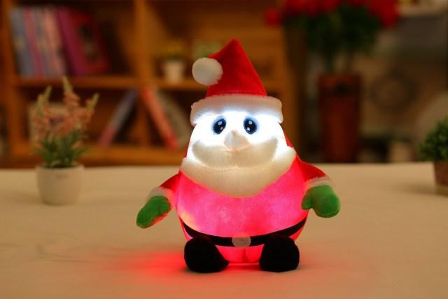 Peluche de Noël Père Noël lumineux – Image 2