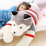 Jouet Peluche Géant JUMBO 71'' / 180CM Jouet peluche émulation chien Husky