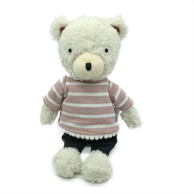 Jouets en peluche de 9.5" - 19.5" Kawaii Soft Stripe Clothes Bear (Ours à rayures) – Image 4