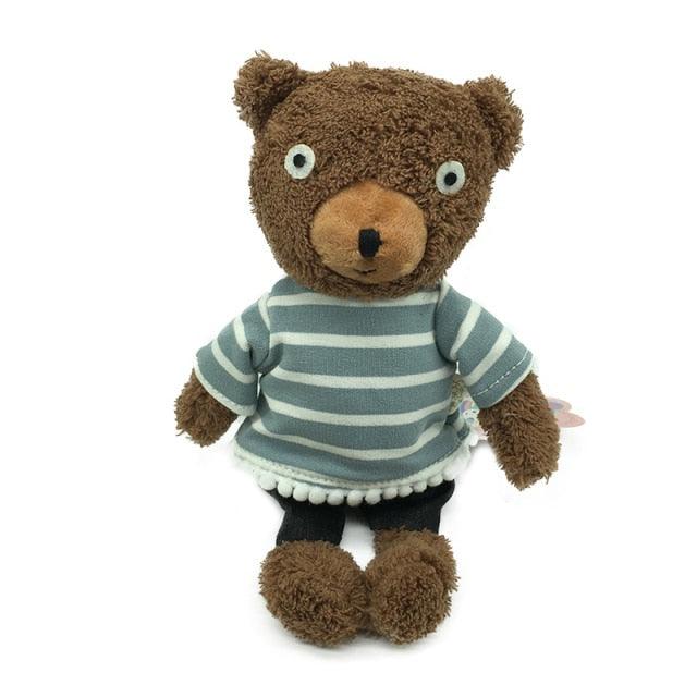 Jouets en peluche de 9.5" - 19.5" Kawaii Soft Stripe Clothes Bear (Ours à rayures) – Image 3