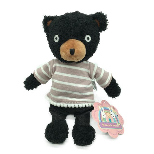 Jouets en peluche de 9.5" - 19.5" Kawaii Soft Stripe Clothes Bear (Ours à rayures) – Image 2