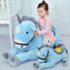 Peluche Licorne géante rose/bleue 50/70CM
