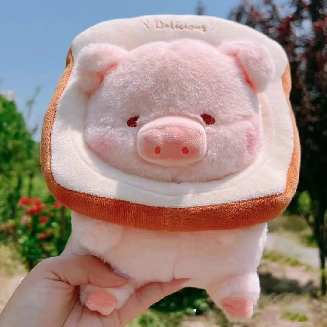 Peluche Kawaii Lulu Pig en forme de pain. – Image 2