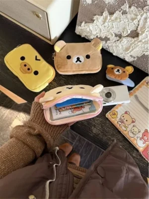 Porte-monnaie Rilakkuma – Étui à cartes et pochette pour documents.