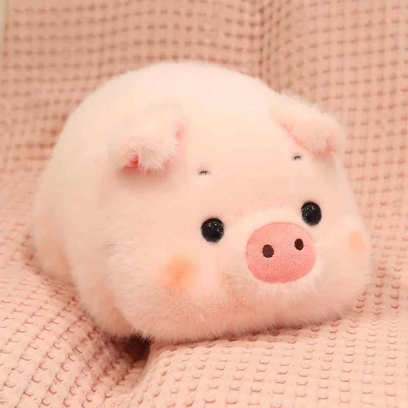 Peluche cochon rose allongé (20-60 cm) – Peluche style kawaii. – Image 8