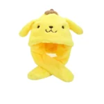 Bonnet en peluche Kuromi à oreilles mobiles