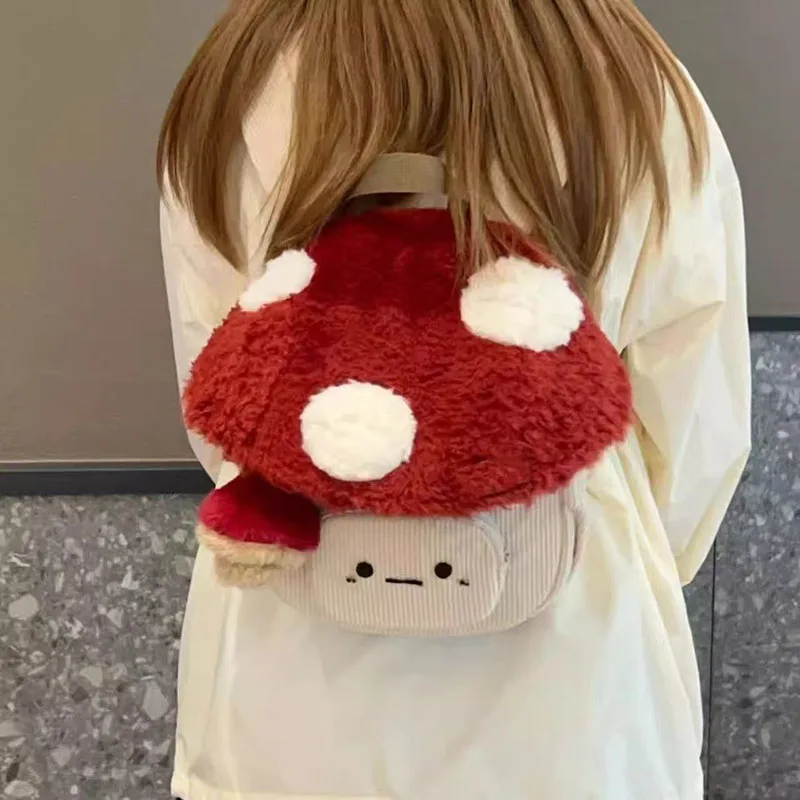 Sac à dos fantaisie pour femme en forme de champignon – Image 3