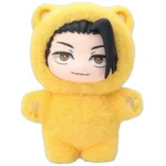 Peluche poupée avec sweat à capuche et oreilles de chat mignonnes