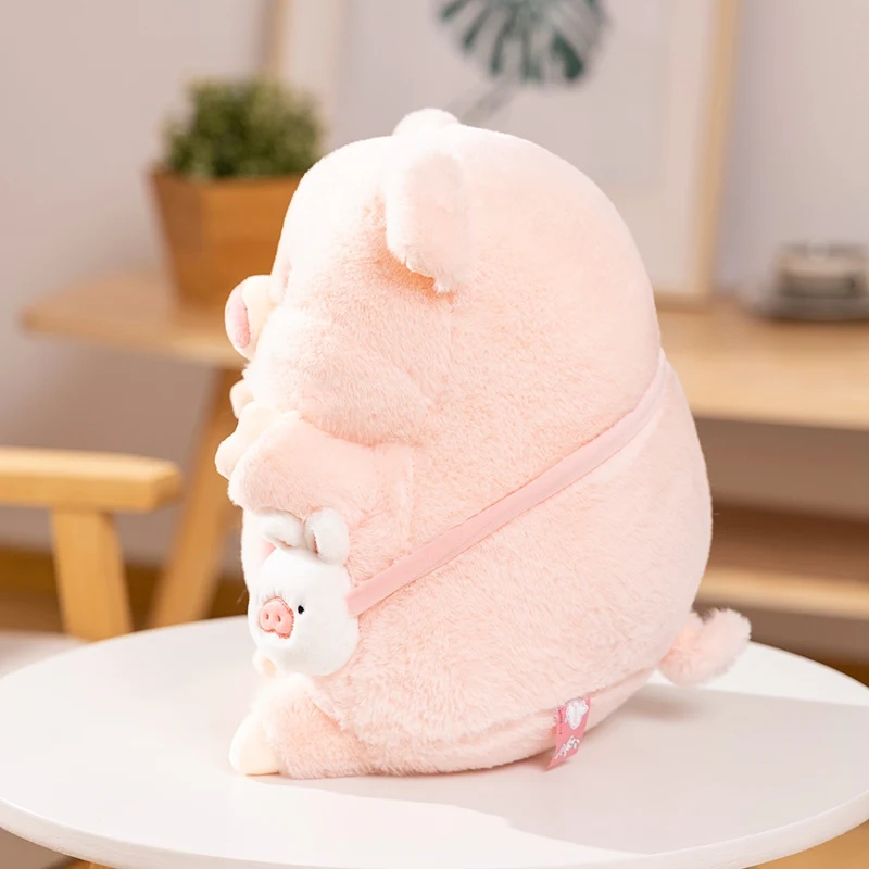 Peluche cochon Kawaii de 30 cm – Cochon allongé, coussin de sommeil. – Image 5