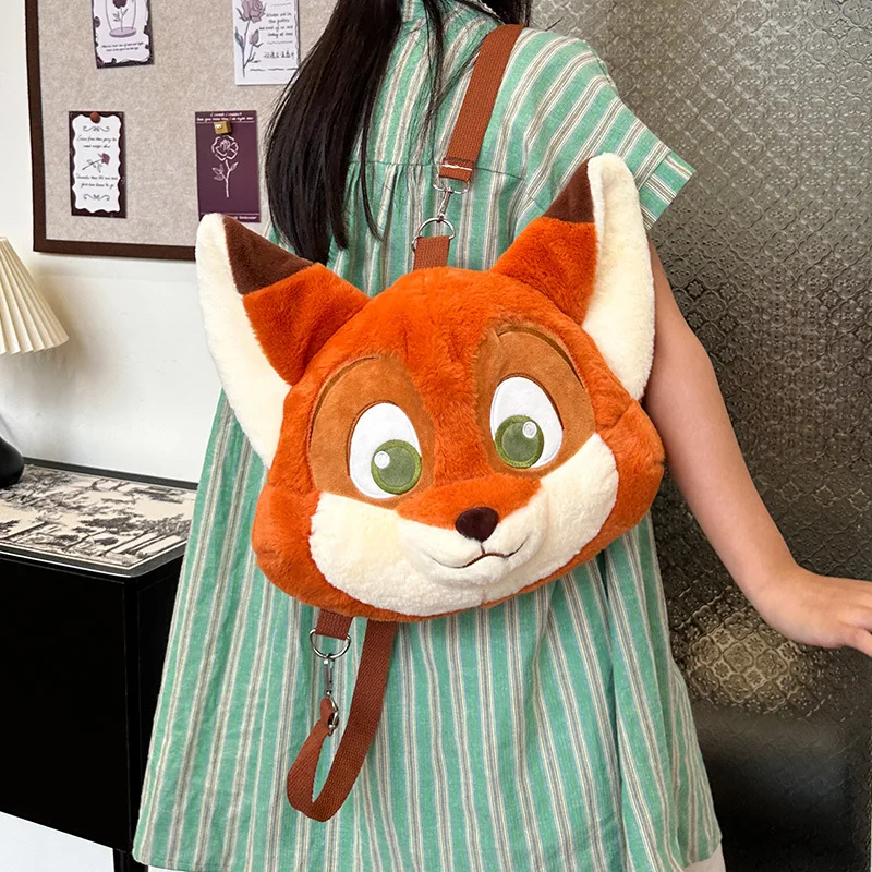 Sac à dos en peluche mignon (renard ou lapin) – Image 2