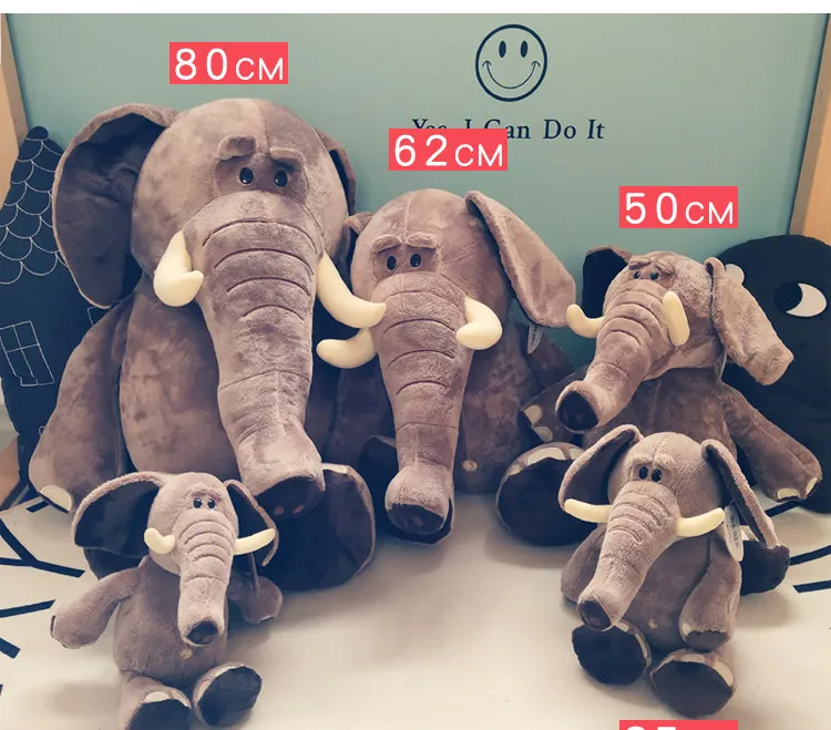 Adorable peluche éléphant – Coussin en peluche pour filles. – Image 7