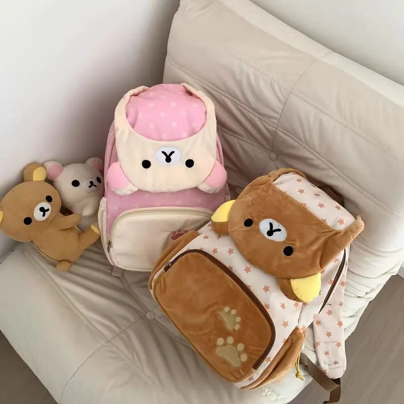 Adorable sac à dos Rilakkuma (style japonais) à ouverture complète – Image 5