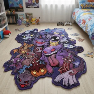 Tapis Pokémon style anime – Décoration pour salle de jeux