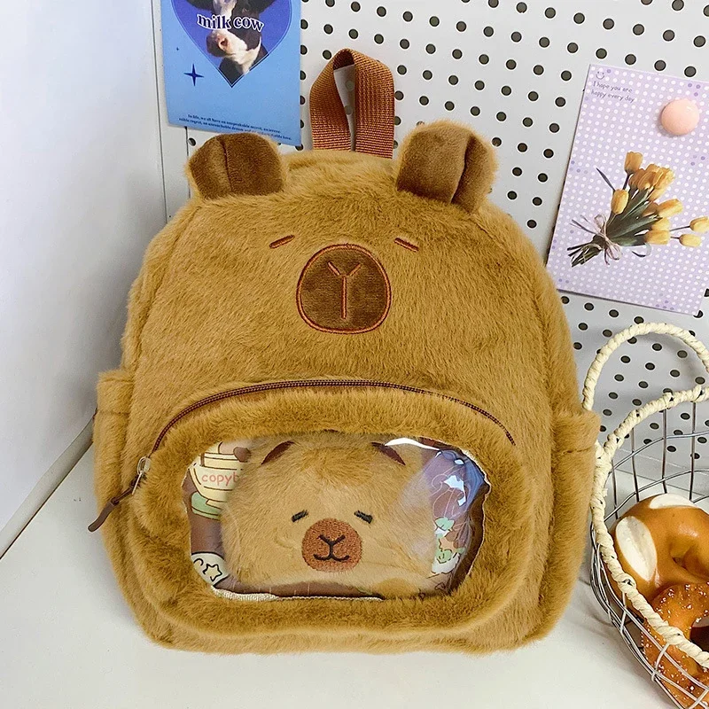 Nouveau sac à dos en peluche Capybara – Image 3