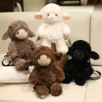 Sac à dos en peluche Kawaii de 40 cm en forme de mouton frisé