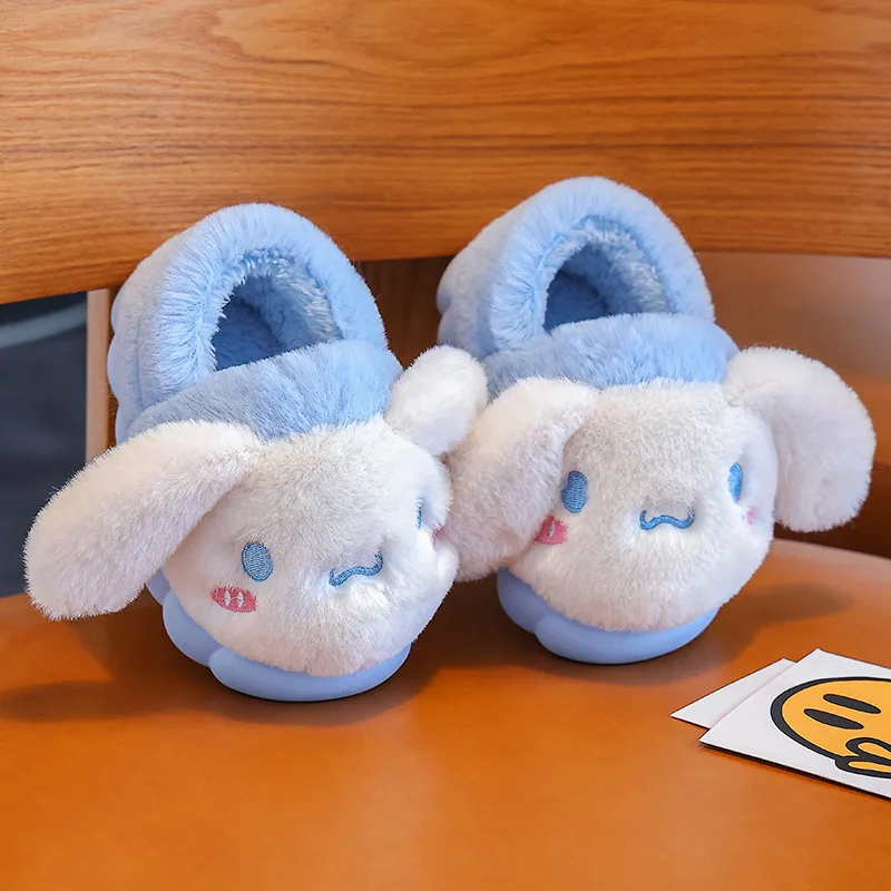 Chaussons en peluche plats et mignons pour enfants – Image 6