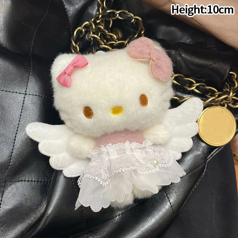 Adorable porte-clés en peluche Hello Kitty, breloque à suspendre pour sac – Image 6