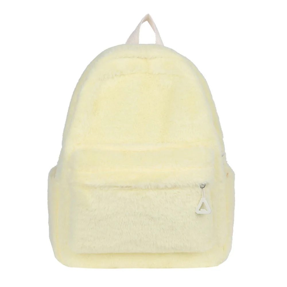 Sac à dos léger de couleur unie pour étudiante – Image 2