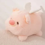 Peluche cochon volant rose de 20 cm – Peluche ailé et tout doux.