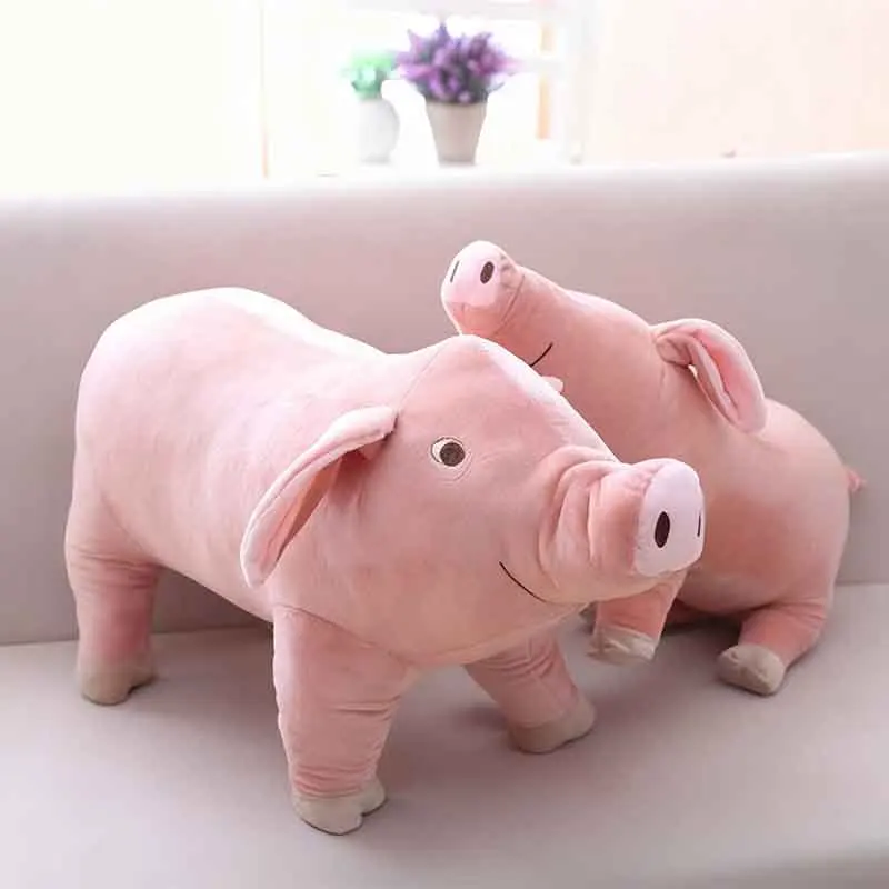 Peluche cochon style dessin animé, réaliste et mignonne (14/40 cm). – Image 4