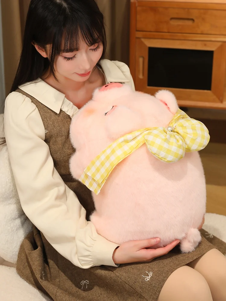Peluche cochon rose allongé (20-60 cm) – Peluche style kawaii. – Image 10