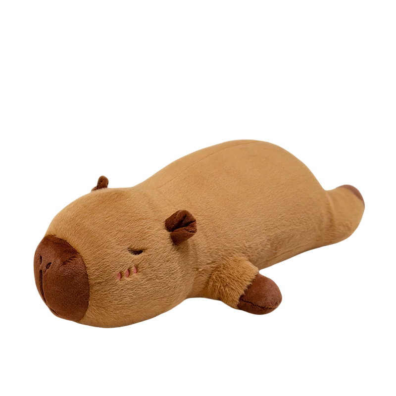 Peluche géante Capybara avec ailes d'ange et joues en forme de cœur. – Image 3